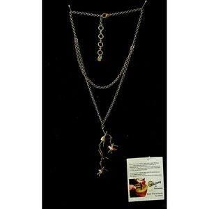 Tiered Necklace‎ With Mother & Children Charm, Handmade By Metalsmith Whitney